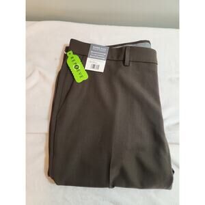 Haggar NWT Super Flex Pants Mens 38 X 29 Brown All Day Comfort Dress Business